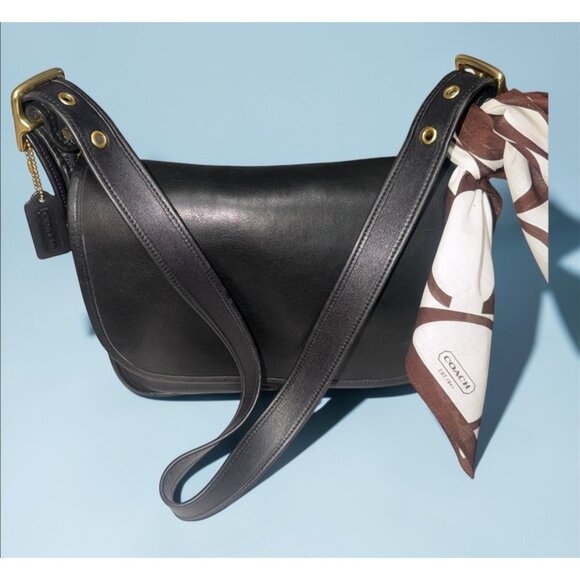 Coach Handbags - VTG Coach Patricia Legacy Bag 9951 Black Leather Brass Convertible Y2K USA + Tag